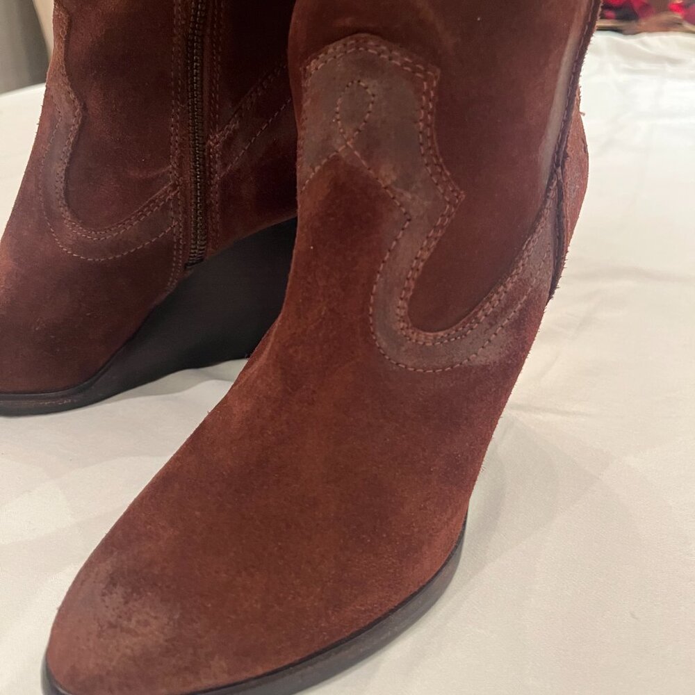 FRYE Ladies CECE Boots in Size 8.5M in Brown - Picture 4 of 9